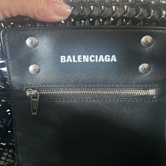 100% authentic BALENCIAGA XS BISTRO BAG BLACK CURRENT RETAIL $1400 - Picture 7 of 8